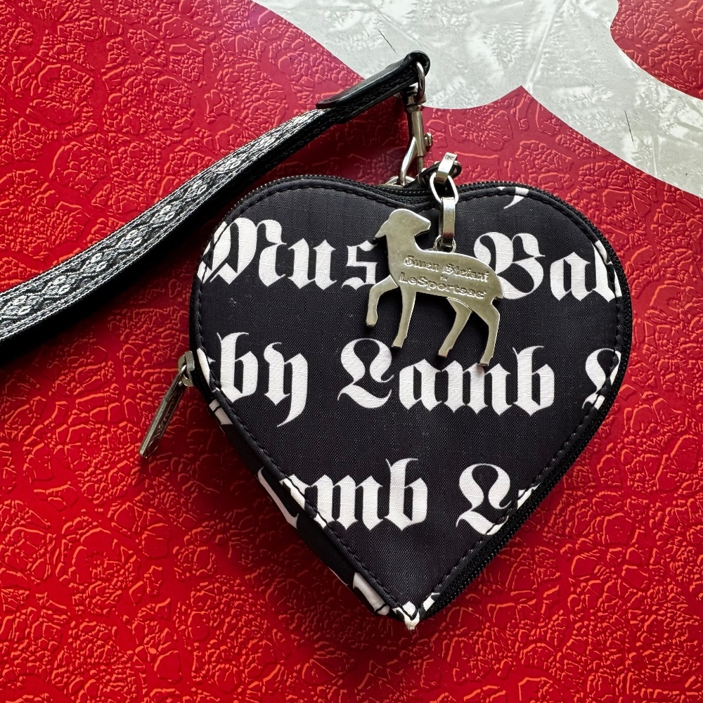 L.A.M.B. X LeSportsac Gwen Stefani LAMB First Series Heart Wristlet Wallet